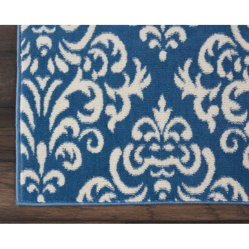 Tapis bleu Bo, Tapis de couloir 2 pi 3 po x 7 pi 6 po
