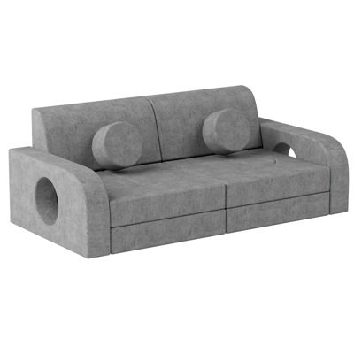 Modular Sectional Sofa for Kids 14-Piece by Orren Ellis