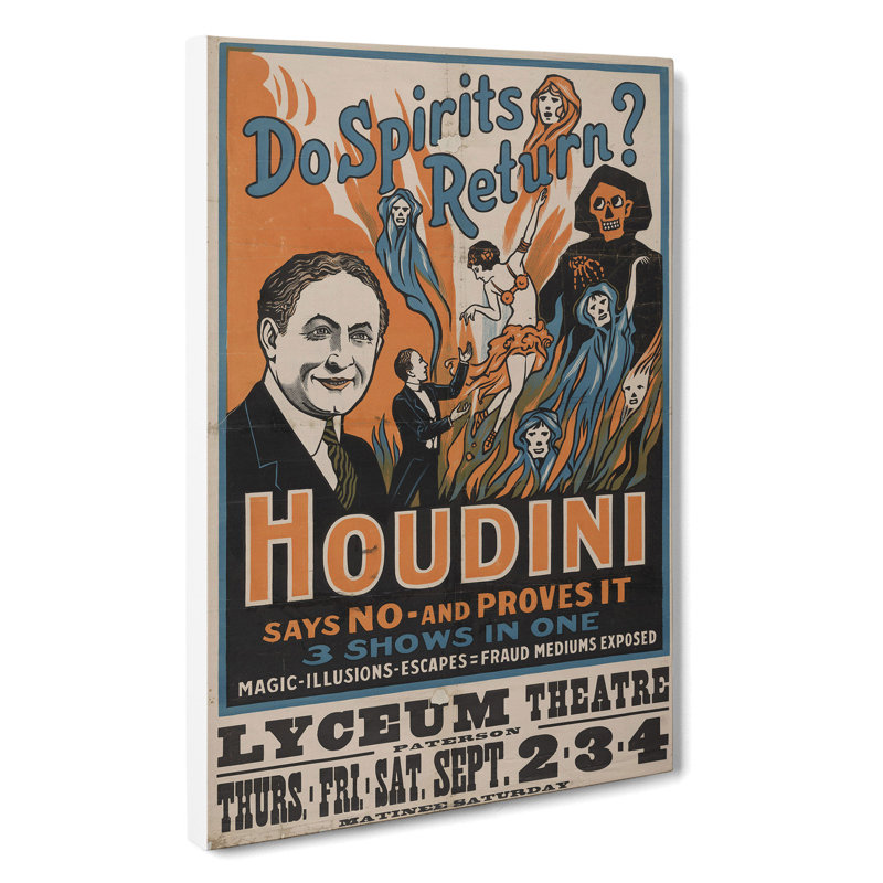 Houdini - Wrapped Canvas Painting, 60cm H x 40cm W x 3cm D