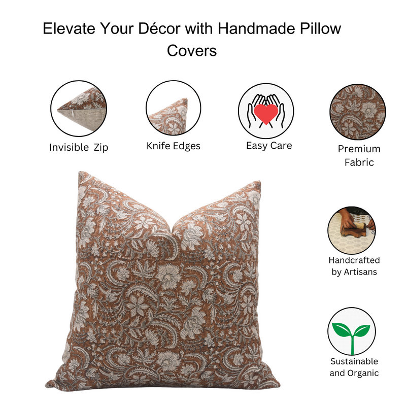 Linen Square Indoor/Outdoor Pillow Cover, 14" x 20", Rectangular