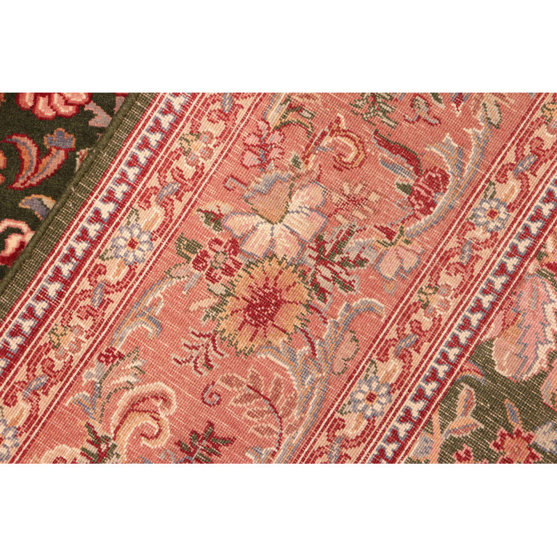 Tapis unique rouge / vert 6 pi x 8 pi 8 po Palazzolo