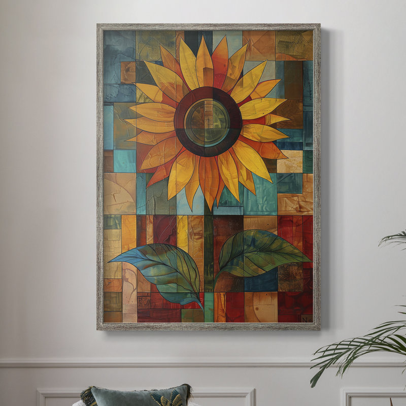 Reproduction encadrée FLORAL Series CDLxxxi - bois massif, 21" H x 17" W