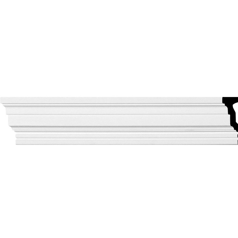 Primed Architectural Urethane Crown Moulding 7-ft 10-1/2-in