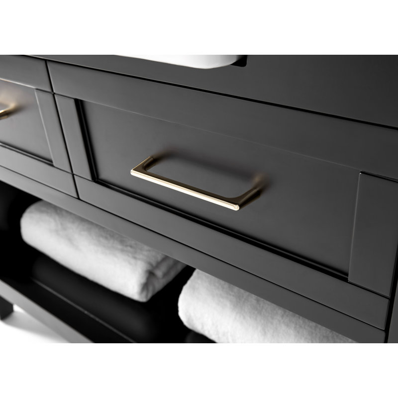 60'' W Double Vanity, Black Onyx