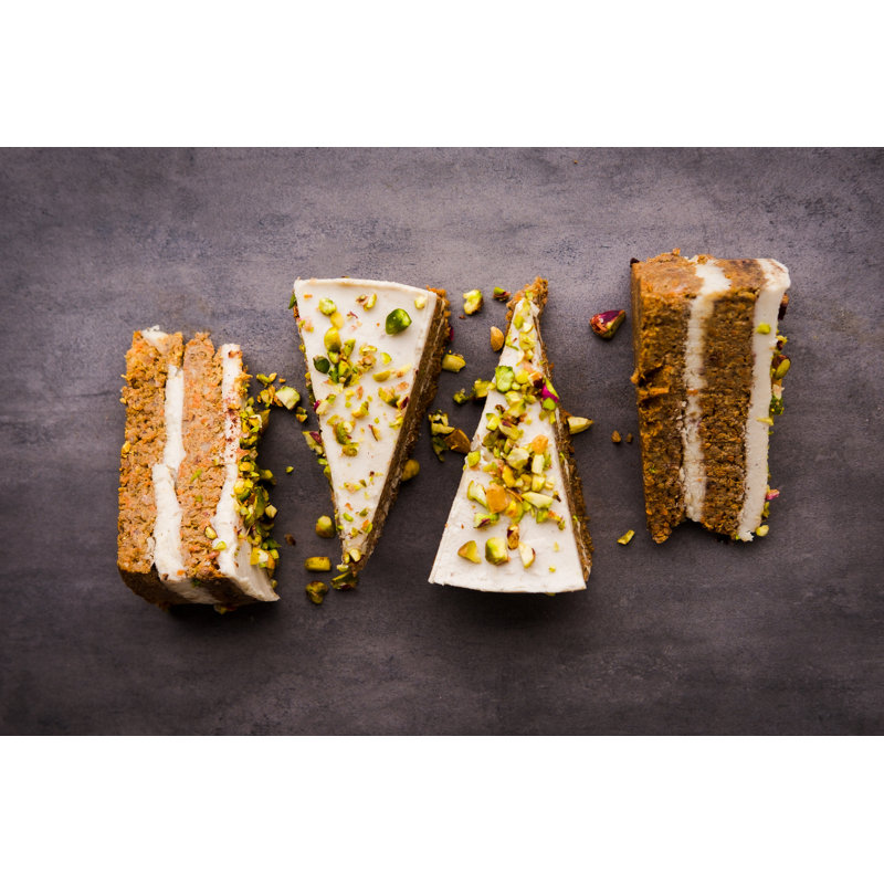Pistachio Carrot Cake by JulyProkopiv - Wrapped Canvas Print, 30cm H x 46cm W x 3.8cm D