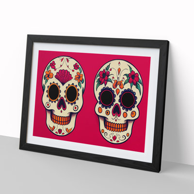 Floral Sugar Skulls - Single Picture Frame Print