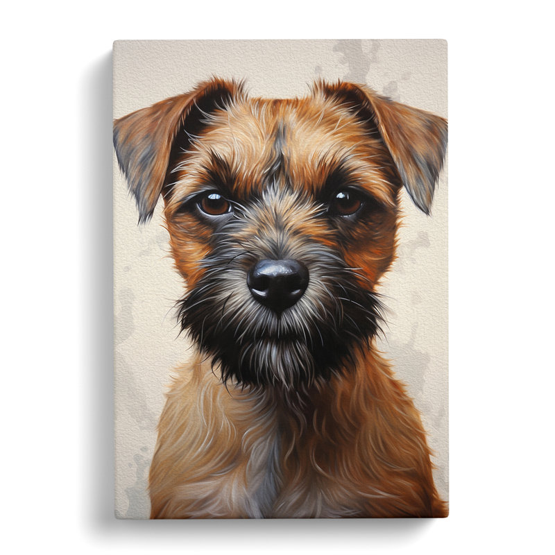Border Terrier Neo-Plasticism - No Frame Print