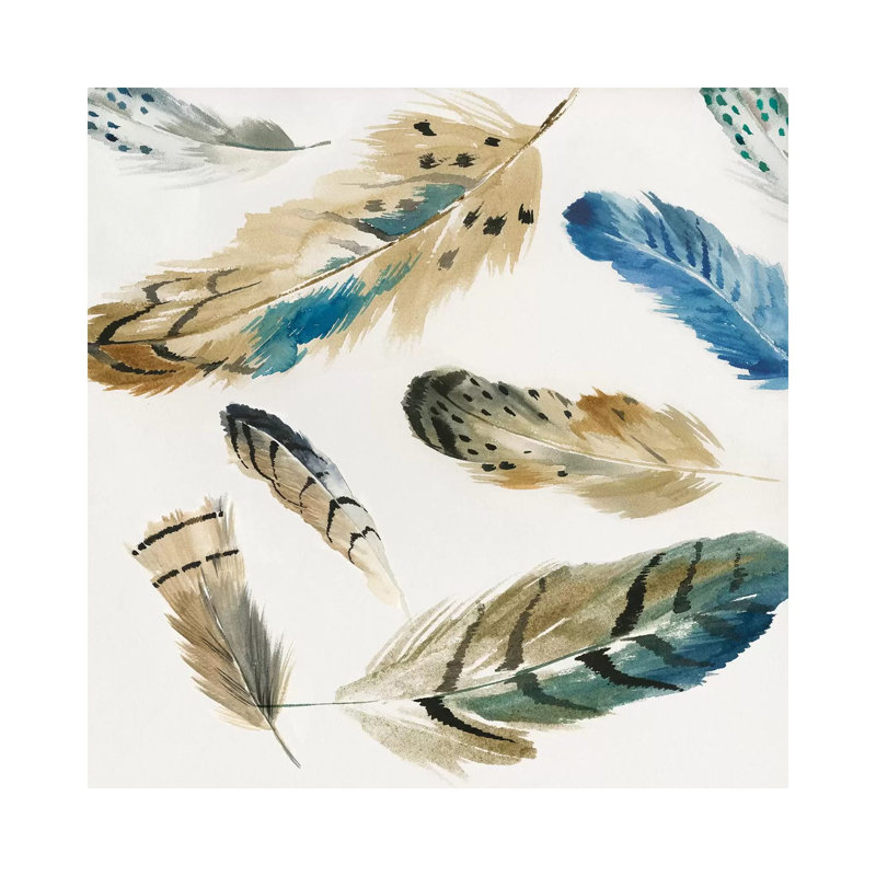 La Plume I by Aimee Wilson - Wrapped Canvas Print, 30.48 cm H x 30.48 cm W