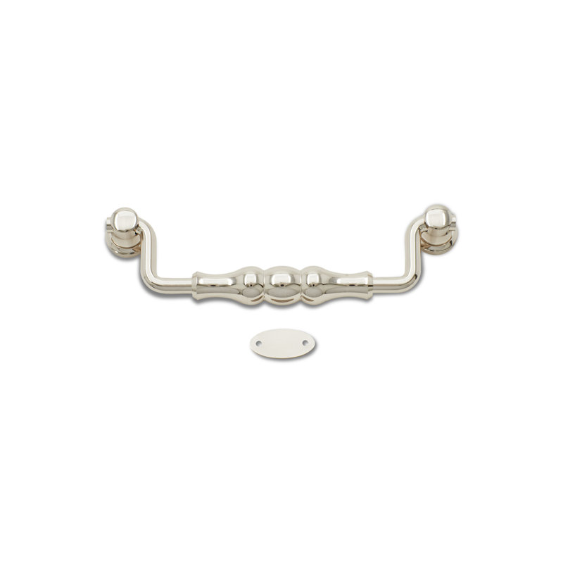 CP Series 5" Center to Center Drop Handle, Polished Nickel
