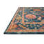 Tapis bleu / brun en laine crocheté à la main Elmsford-1179907633