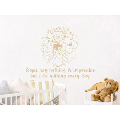 Décalcomanie murale winnie classic the pooh