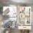 Eyisean 47" Curio Cabinet, Vintage Glass Display Cabinet with 3-Tier Adjustable Glass Shelves, Acrylic Mirrored Back Pane, Light Blub Included, Elegant Design China Cabinet for Living Room, Study Room, Kitchen-559557685