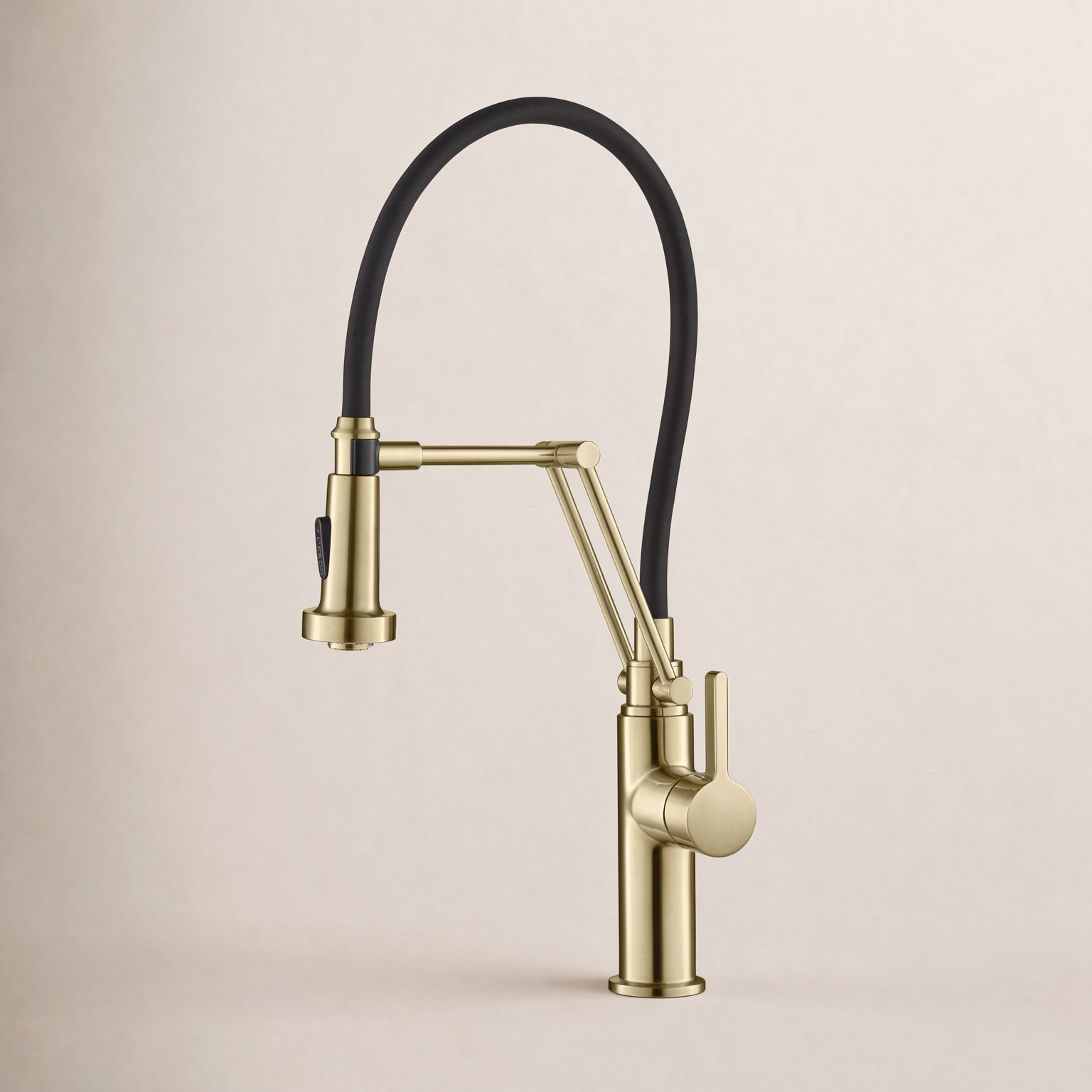 Engel Pull-Down Kitchen Faucet, Brushed Gold