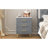 Velvet Upholstered 3 Drawers Wooden Nightstand, Marbling Stickers Worktop, Metal Legs&Handles-915592978