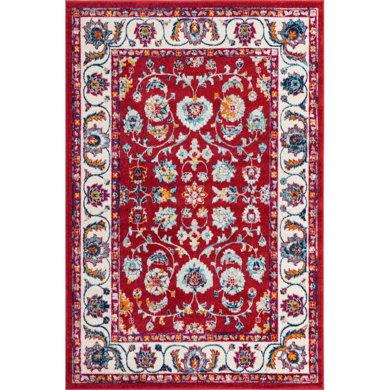 Burgettstown Oriental Indoor Rug, Rectangle 6' x 9'