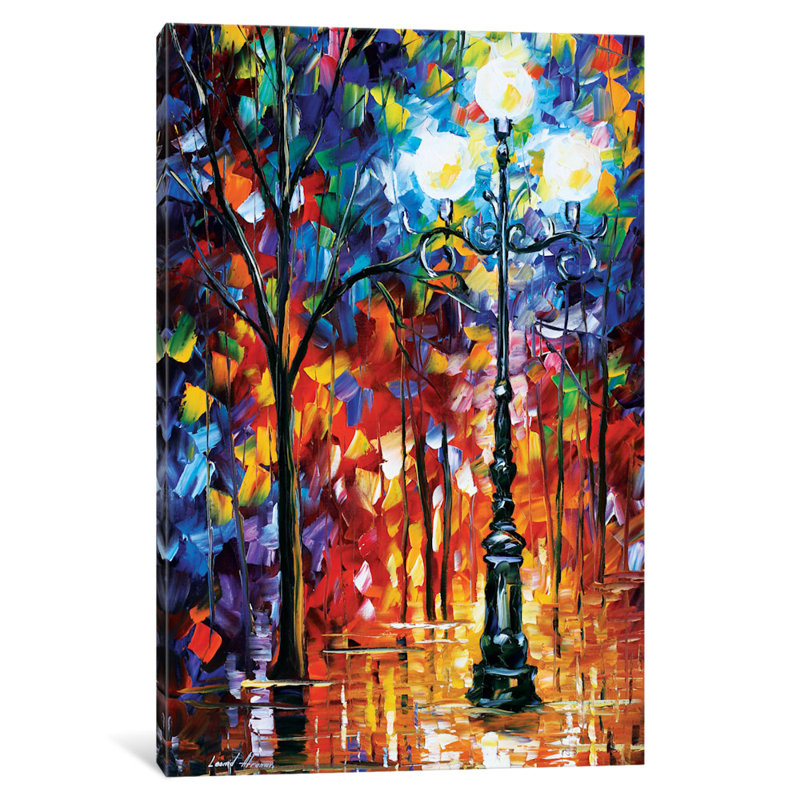 «Light in The Alley», reproduction d'art sur toile tendue, H 26 po x l 18 po x p 1,5 po