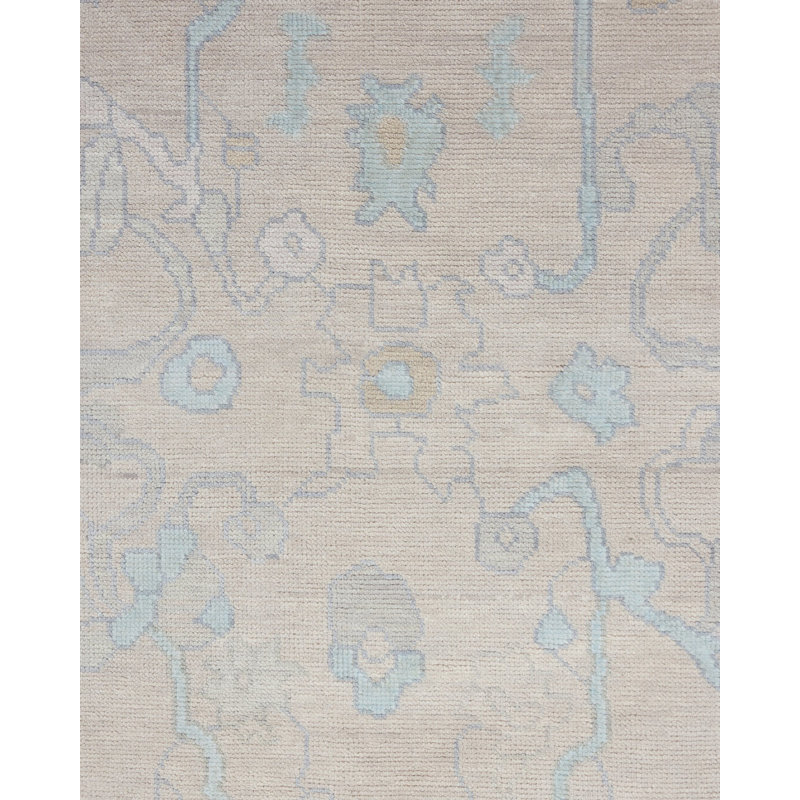 Bunny Hand Knotted Wool Abstract Area Rug, Rectangle 10' x 14'
