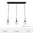 Maple Park 3 Light Linear Bell Pendant-69880530