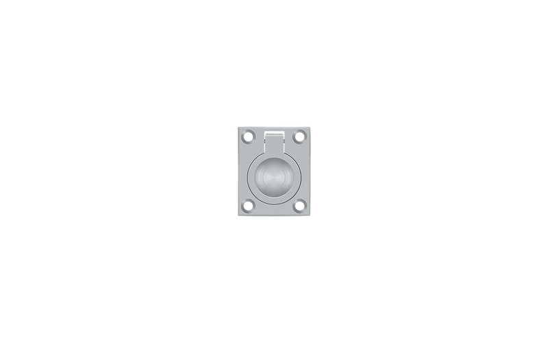 Ring Pull, Brushed Chrome