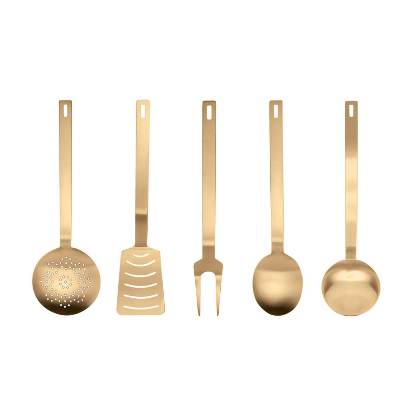 MEPRA Stile Stainless Steel Flatware Set, Ice Gold