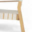 Causeuse de patio en bois d'acacia Melvin-108971822