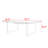 Modern simple solid wood rectangular dining table-109679609