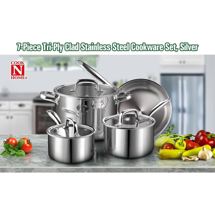 Cook N Home 8 qt. Stainless Steel Stock Pot with Lid