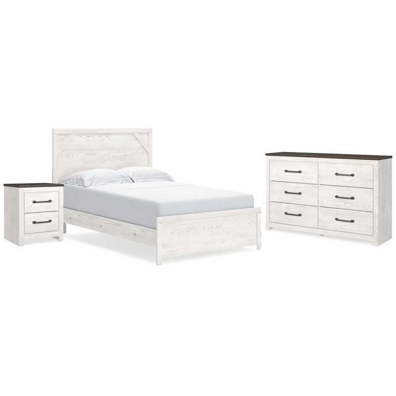 Gerridan Panel Bed, Dresser and Nightstand, Queen