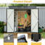 Remise pour outils tout-terrain 6 pi x 4 pi - noir, structure de rangement pour pelouse