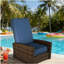 Fauteuil inclinable pivotant en osier-748498711