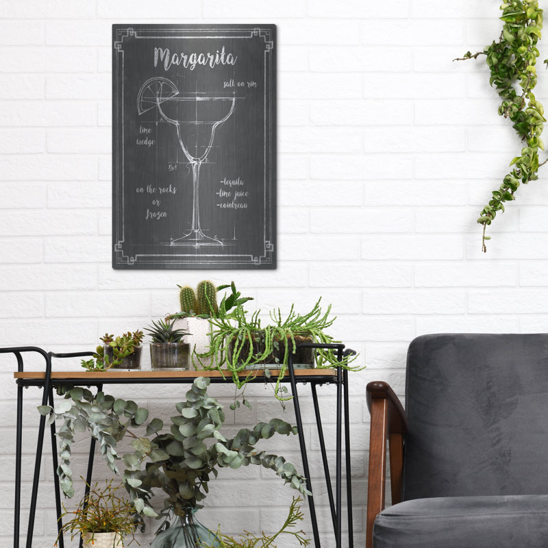 «Mixology 6» par Ethan Harper, art mural en métal, H 16 po x l 12 po