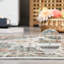 Tapis lavable rétro - Tapis antidérapant, antidérapant, pliable et patiné pour cuisine, entrée, salle de bain, brun / vert.-940949926
