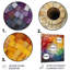 «Colorful Spiraling Mosaic», art mural abstrait en spirale en métal-1805878084