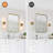 Set Of 2 Hardwired Wall Sconce Lights, Modern Bathroom Vanity Lighting Fixture With Clear Glass Shade, Brushed Brass Finish For Mirror, Hallway, And Bedroom