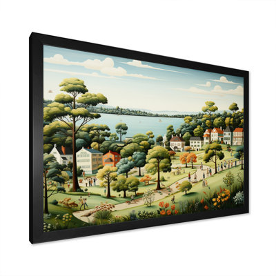 Country clubs croquet garden II - Architecture, art mural sur toile