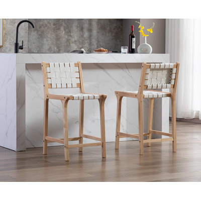 Pangita Solid Wood Counter Stool