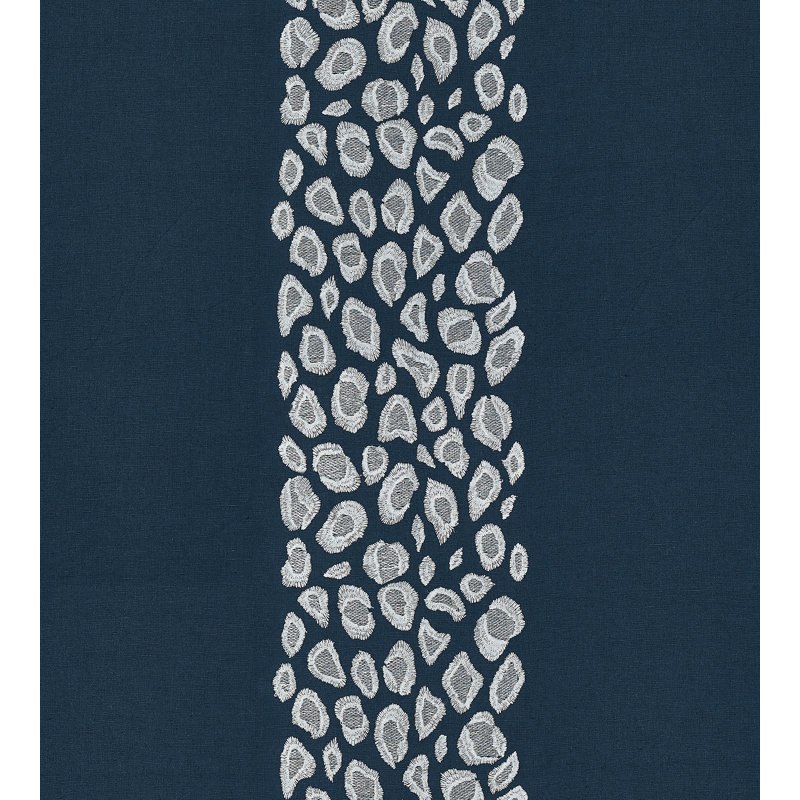 Catwalk Embroidery Cotton Blend Fabric, Midnight