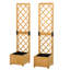 Lit de jardin surélevé en bois 1 pi x 1 pi Niehaus