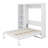 Ellettsville Murphy Bed Wall Bed With Shelves-753576366-804117389