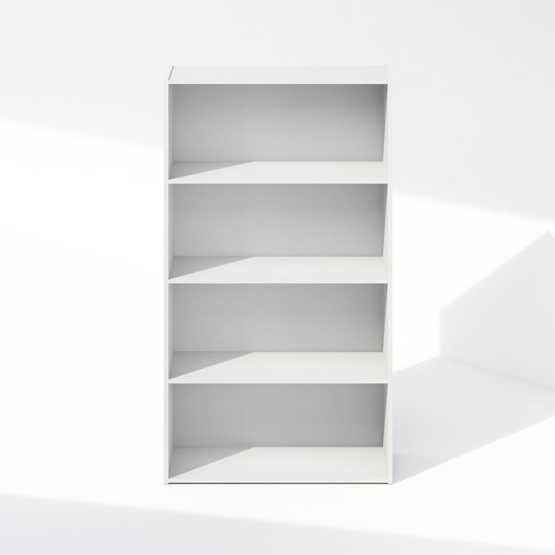 Rangement à vêtements ouvert multi-usage à 4 niveaux Ebern Designs Juel, blanc