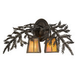 Rustic Lodge Steel Armed Sconce