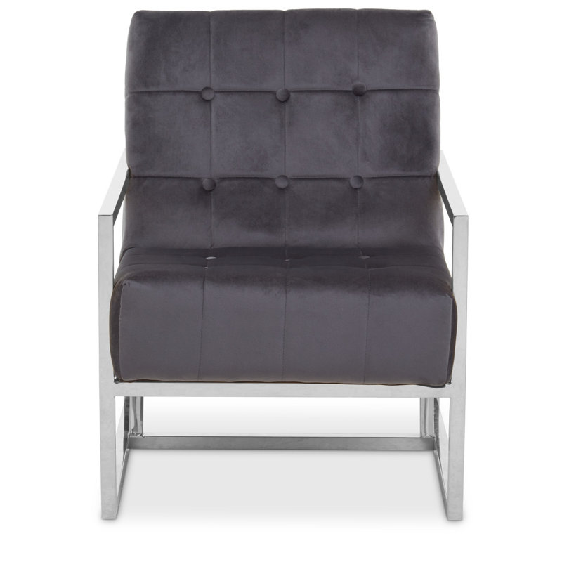 Addlie Upholstered Armchair, Grey, Grey