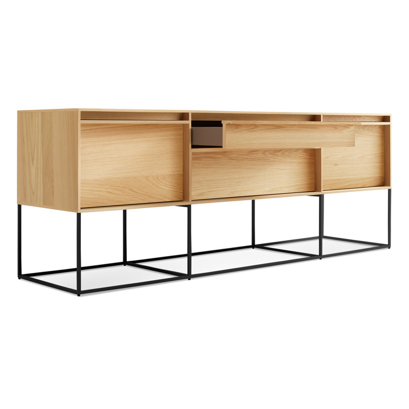 Rule 74'' W Console Table, White Oak