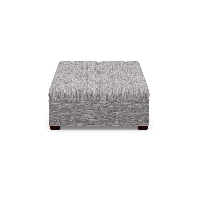 Tufted Ottoman, 8172-81, Walnut