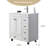 30" Modern White Free Standing Single Bathroom Vanity With Ceramic  Top And Storage-512152673