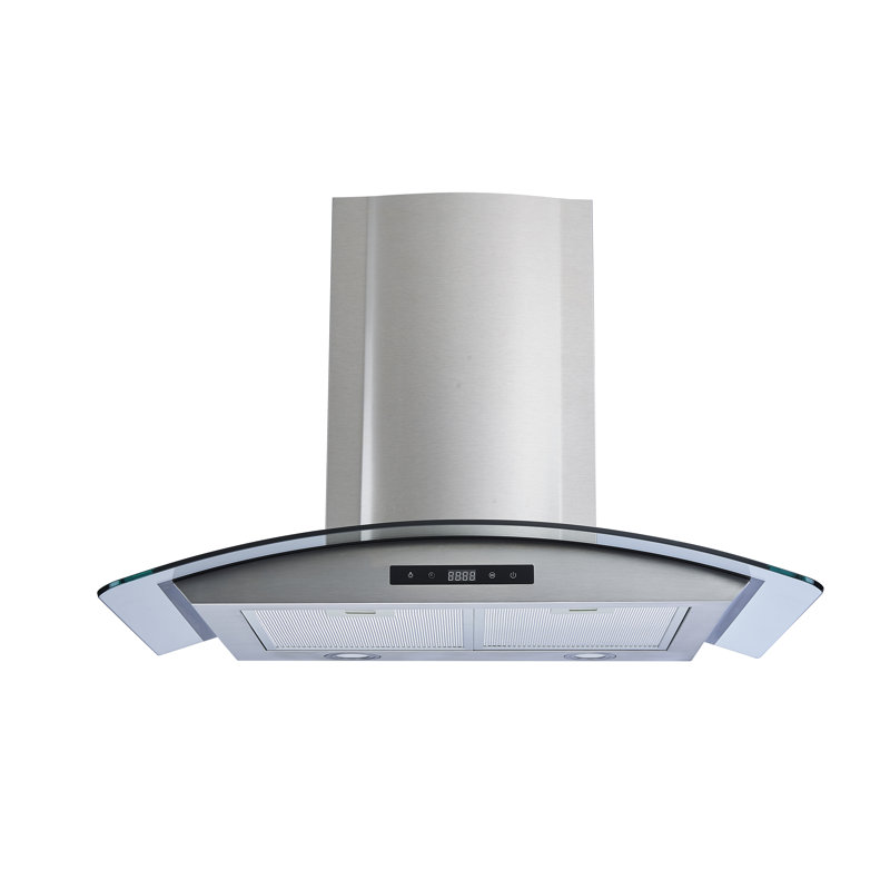  Hotte murale convertible 36 pouces 600 CFM en acier inoxydable avec filtre à charbon inclus
