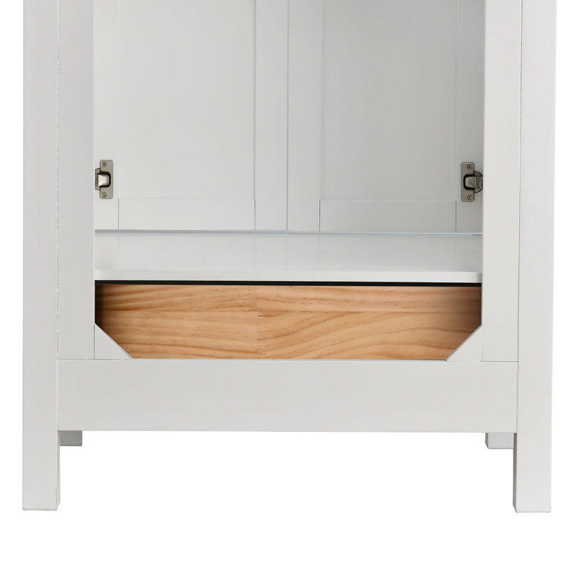 Render 30 In. W X 22 In. D Single Bathroom Vanity With Engineered Top, Silver, White