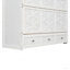 Grand lit escamotable avec grands tiroirs et USB, blanc brossé-2078600493