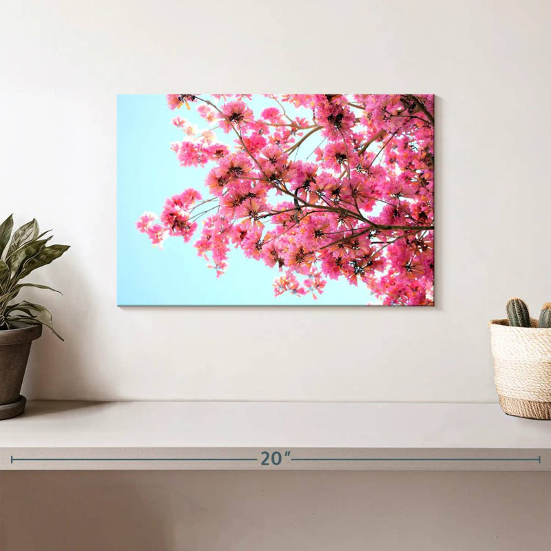 Branche florale rose Harnek, H 8 po x l 12 po