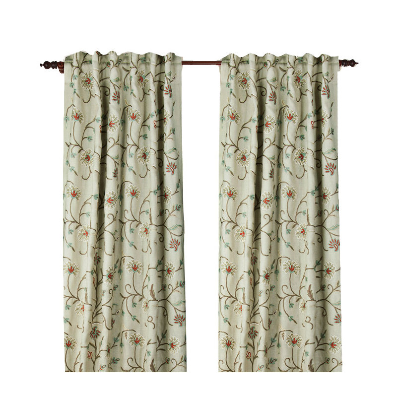 Harmony Semi Sheer Curtain, 50" W x 96" L, Ivory